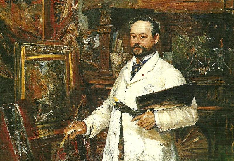 Ernst Josephson Portratt av ALFRED Wahlberg France oil painting art